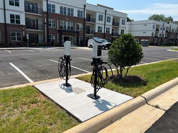Electric car charging station